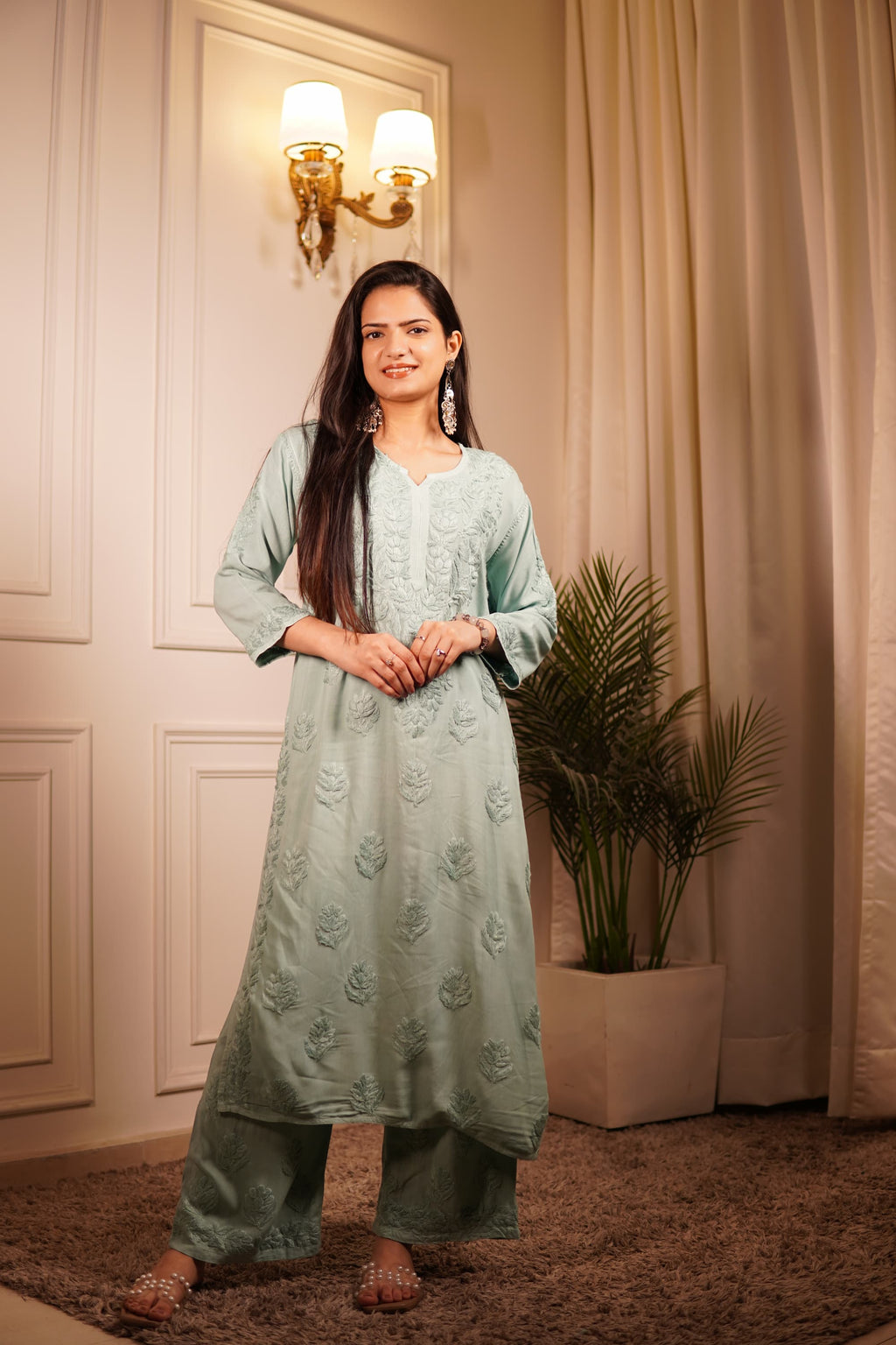 The Cyan-ara Chikakari Suit