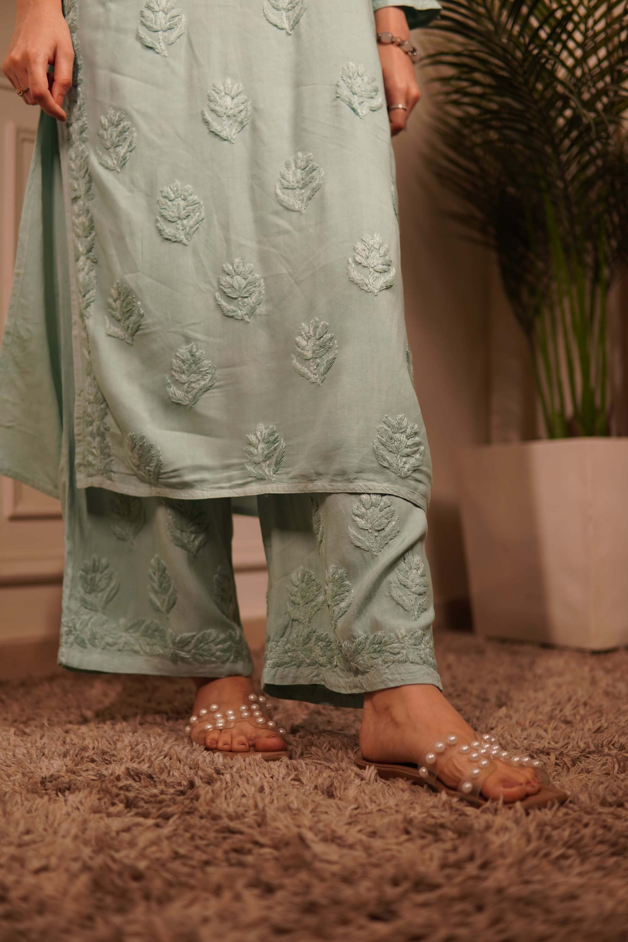The Cyan-ara Chikakari Suit