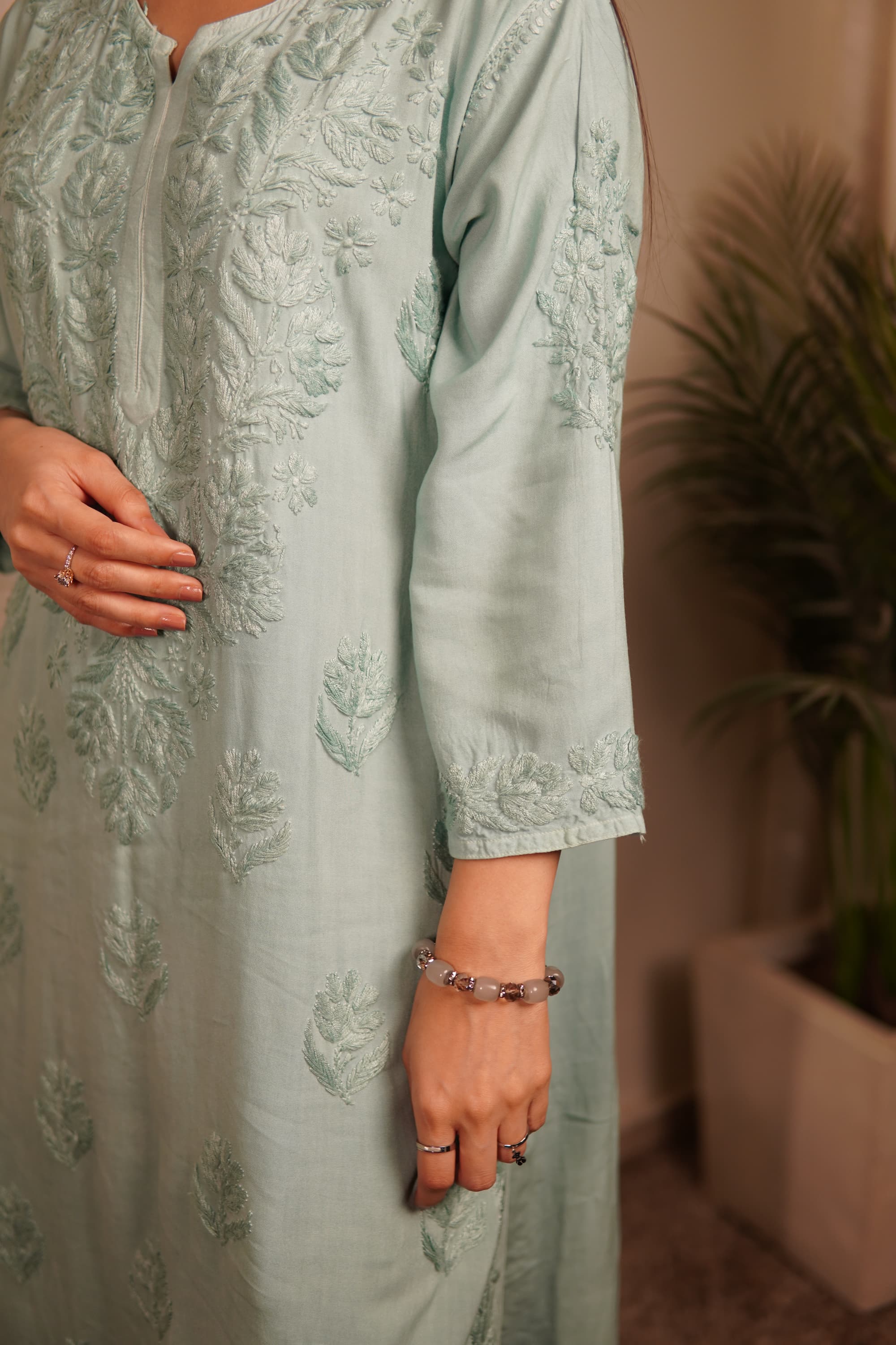 The Cyan-ara Chikakari Suit
